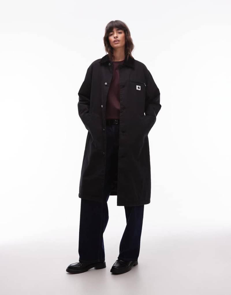 Carhartt WIP - Webster - Longline-Mantel in Schwarz von Carhartt WIP