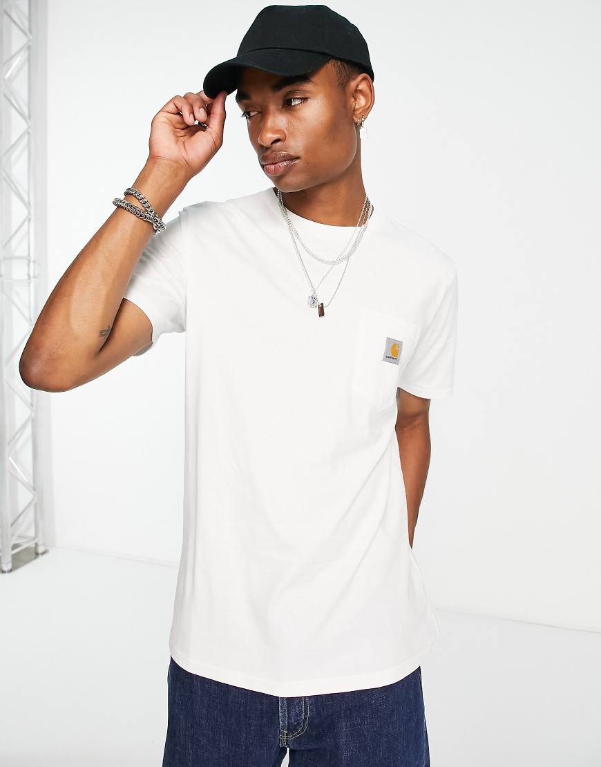 Carhartt WIP - Weißes T-Shirt mit Tasche von Carhartt WIP