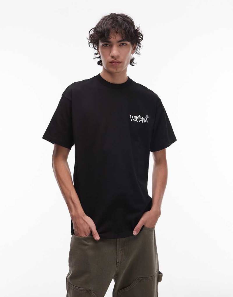 Carhartt WIP - Wiptopia - Loose-Fit-T-Shirt in Schwarz mit Logo-Schriftzug von Carhartt WIP