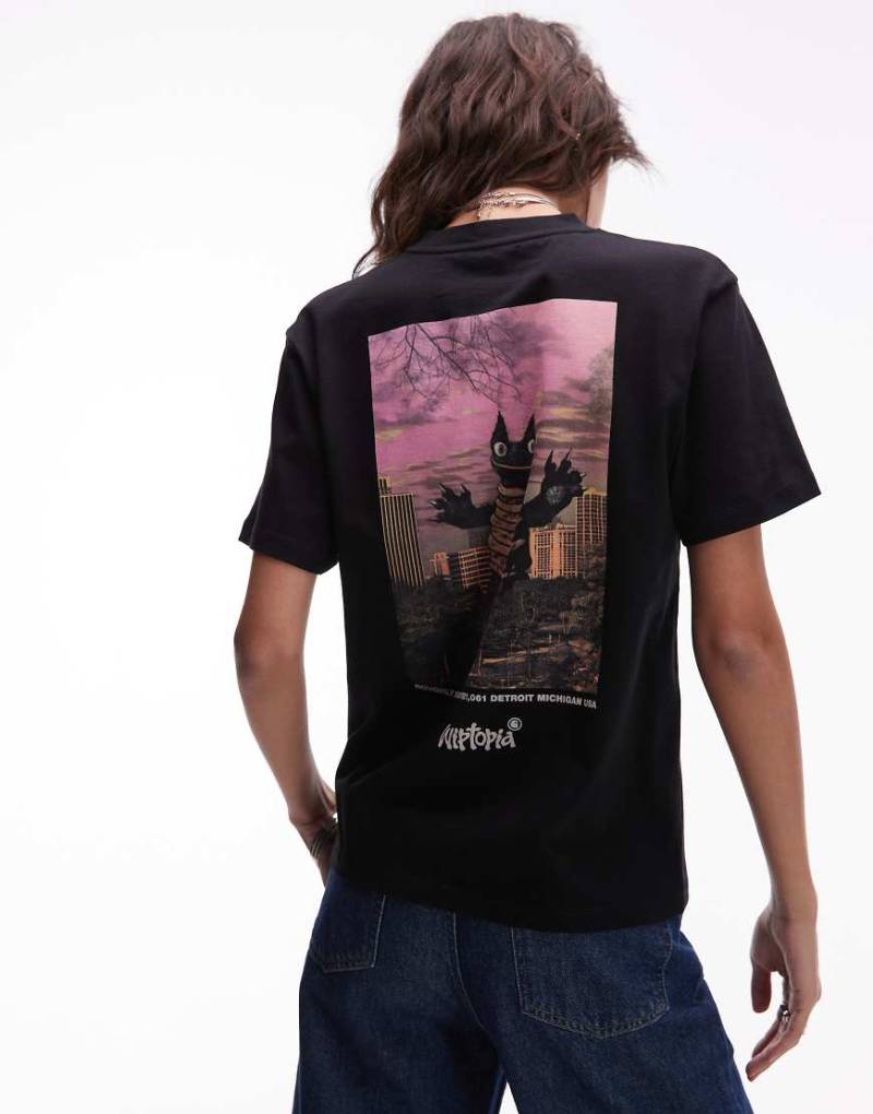 Carhartt WIP - Wiptopia - T-Shirt in Schwarz mit Rückenprint von Carhartt WIP
