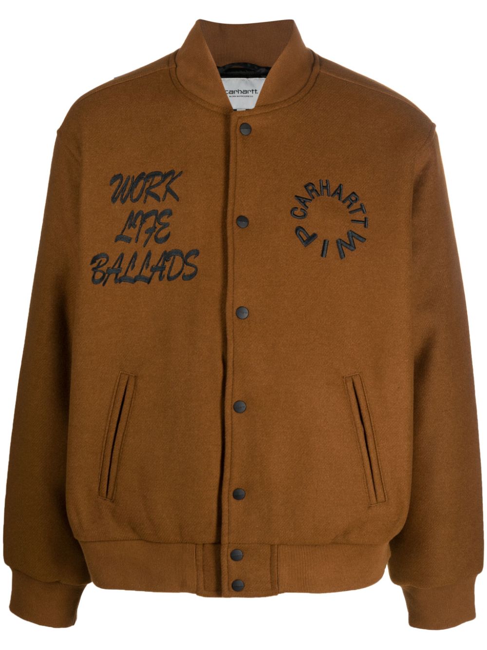 Carhartt WIP Work Varsity Bomberjacke - Braun von Carhartt WIP