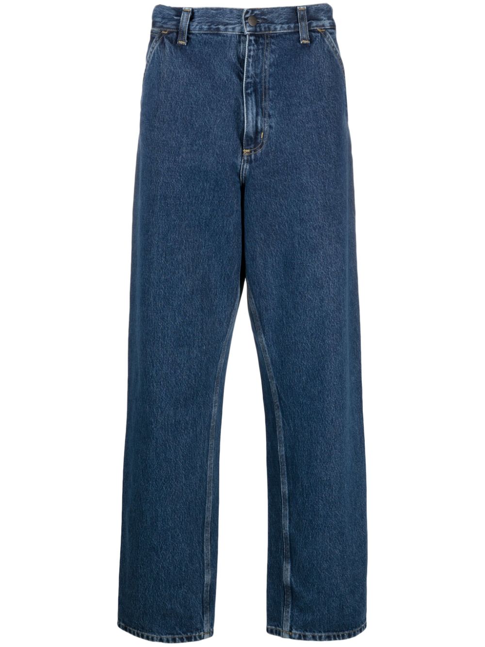 Carhartt WIP Straight-Leg-Jeans mit Logo-Patch - Blau von Carhartt WIP