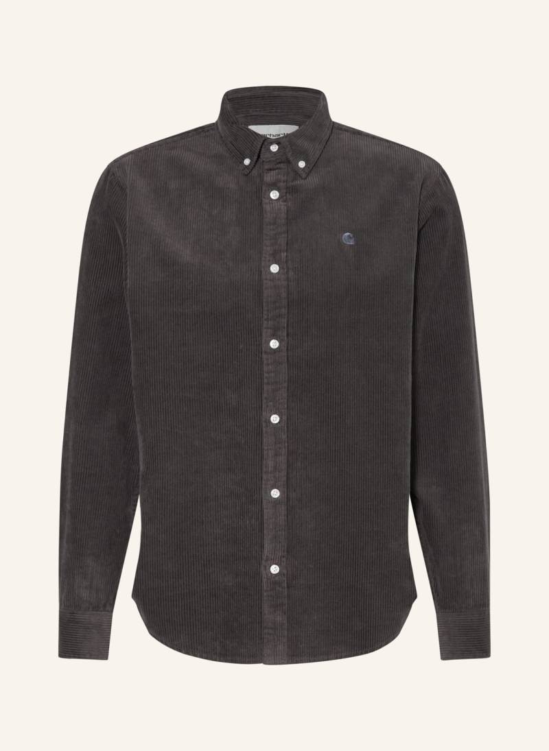Carhartt Wip Cordhemd Madison Comfort Fit grau von Carhartt WIP