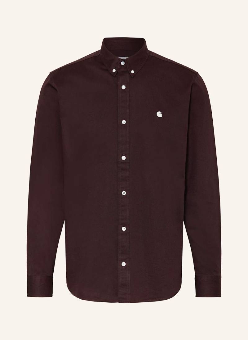 Carhartt Wip Hemd Madison Regular Fit braun von Carhartt WIP