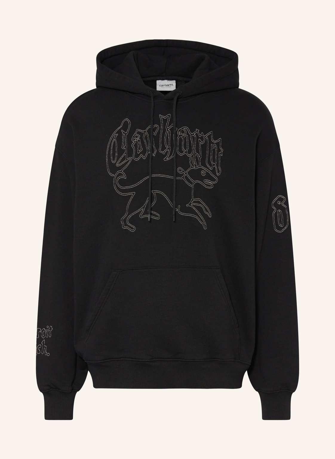 Carhartt Wip Hoodie Hackwork schwarz von Carhartt WIP