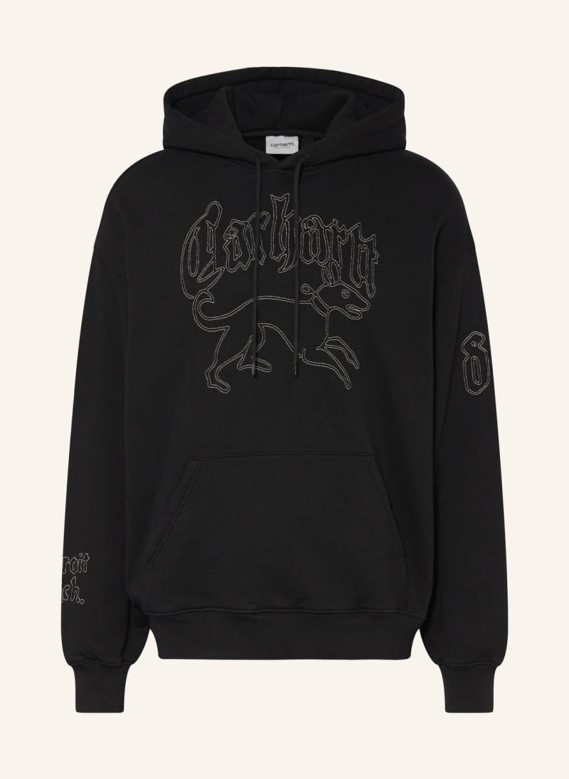 Carhartt Wip Hoodie Hackwork schwarz von Carhartt WIP