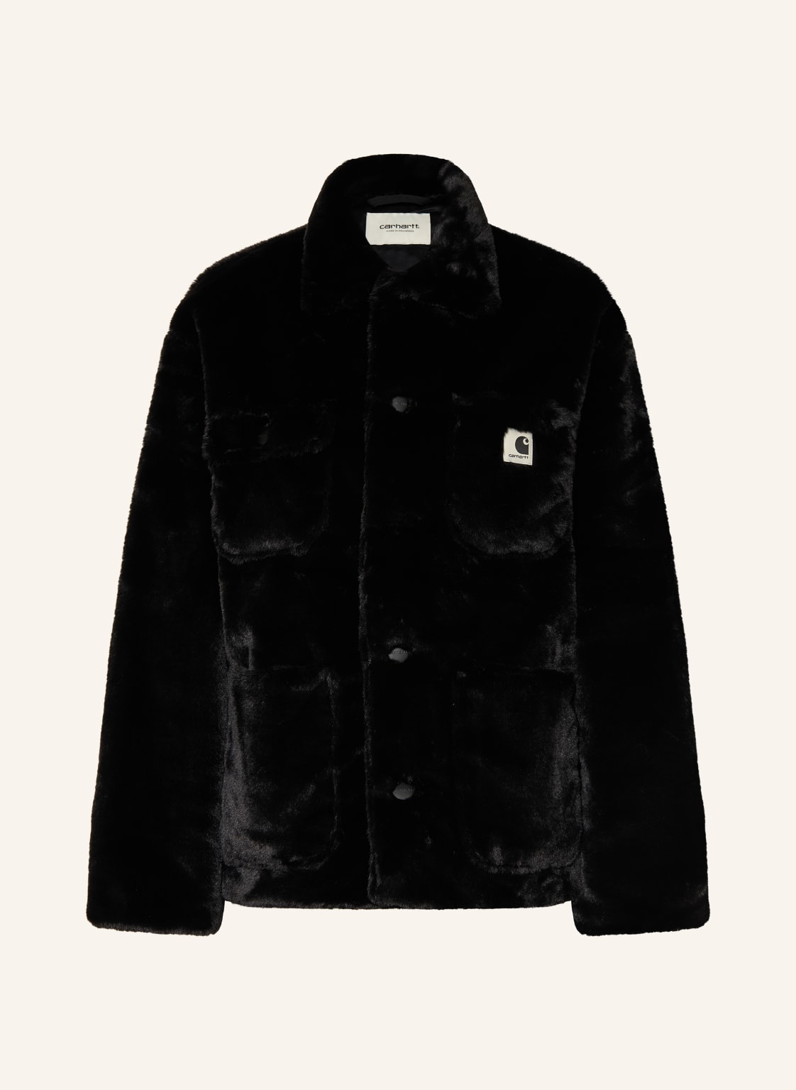 Carhartt Wip Kunstfell-Jacke Olney schwarz von Carhartt WIP