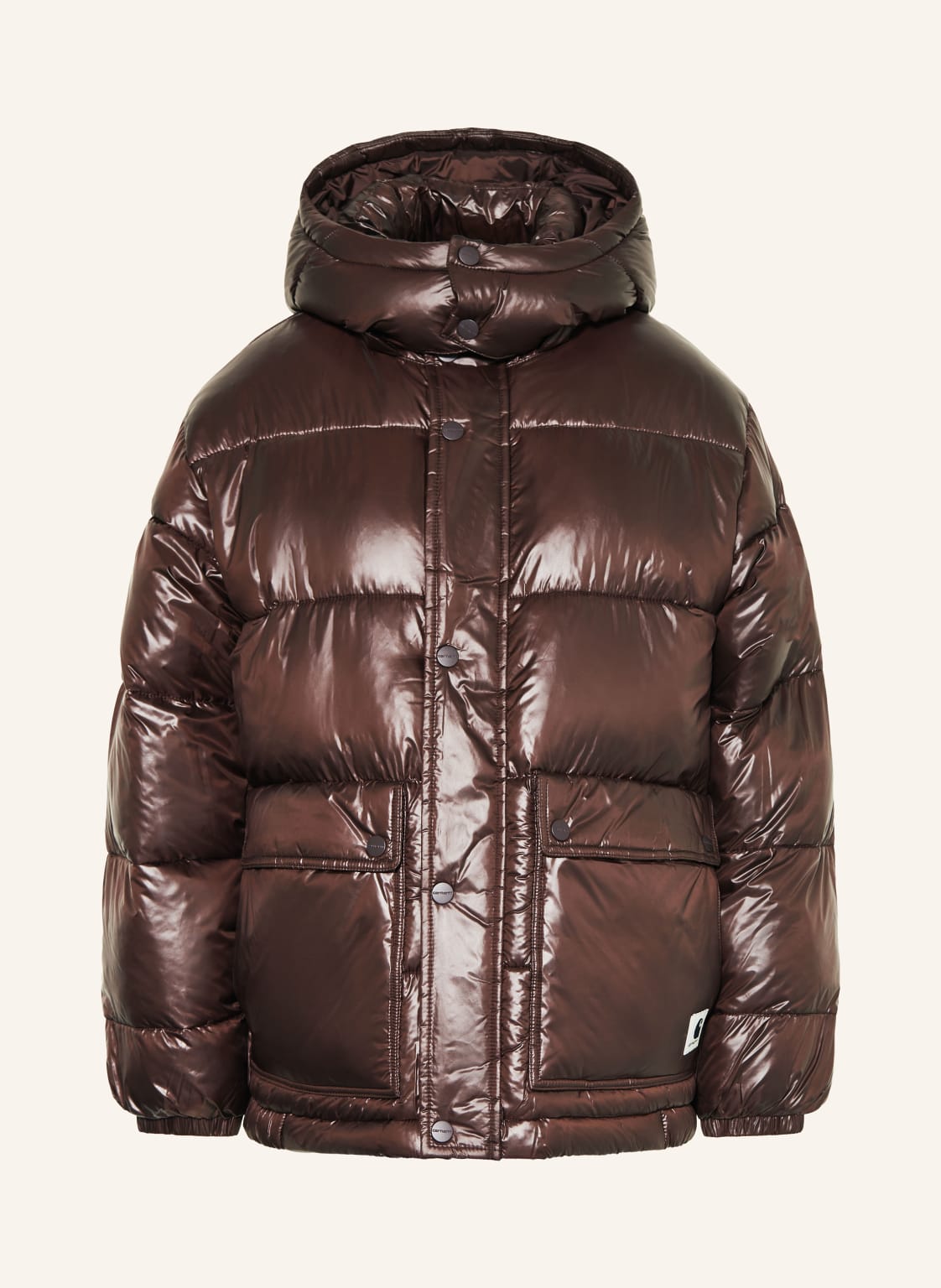 Carhartt Wip Steppjacke Benson Mit Abnehmbarer Kapuze braun von Carhartt WIP