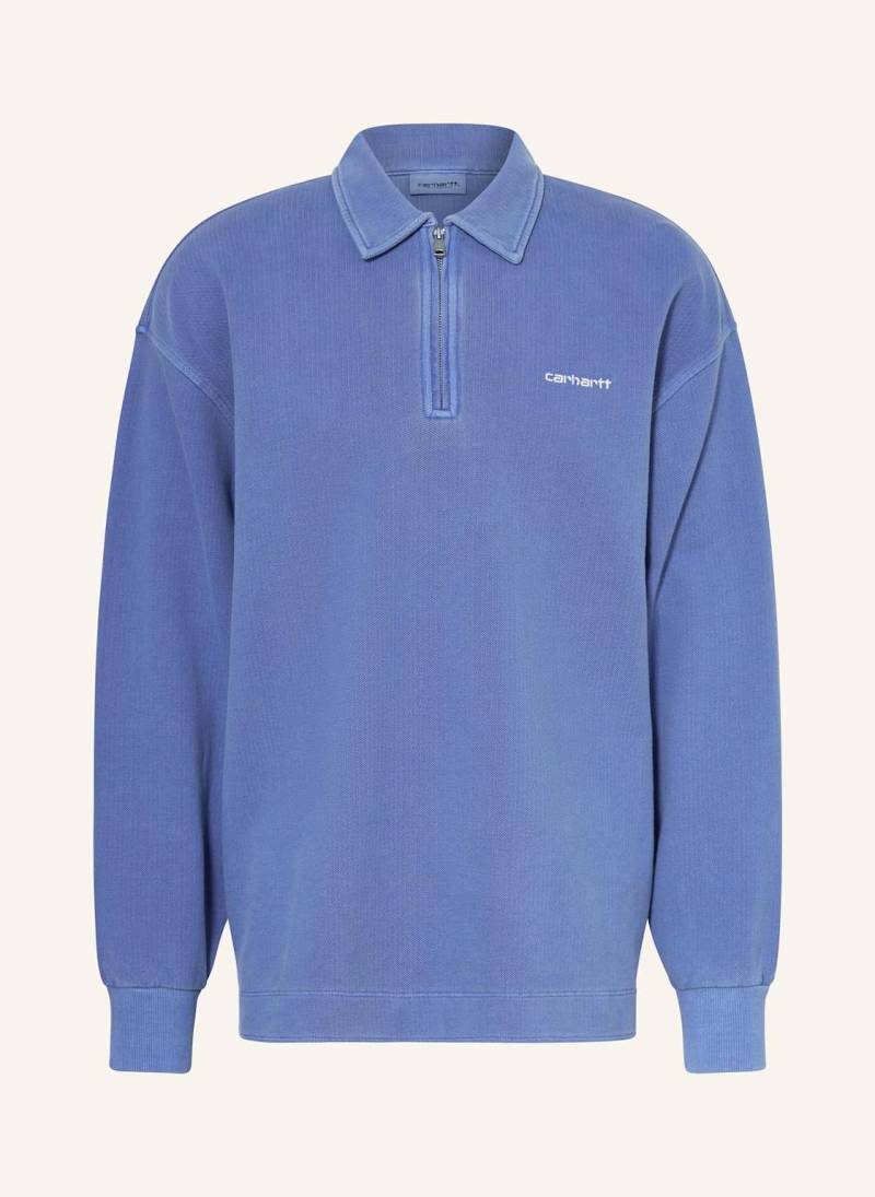 Carhartt Wip Sweat-Troyer Script blau von Carhartt WIP