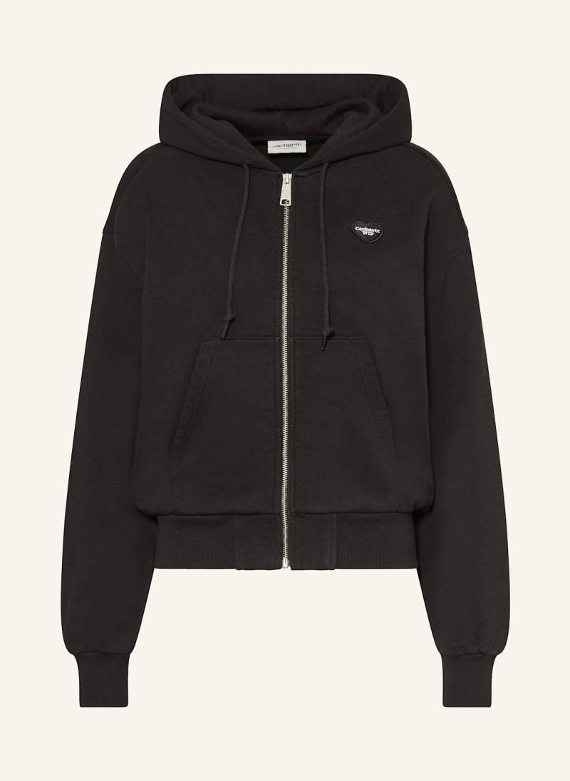 Carhartt Wip Sweatjacke W' Hodded Heart schwarz von Carhartt WIP