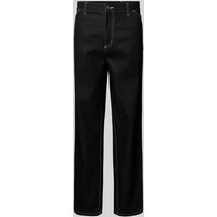 Carhartt Work In Progress Baggy Fit Jeans mit Eingrifftaschen Modell 'SIMPLE PANT' in Black, Größe 31/32 von Carhartt Work In Progress