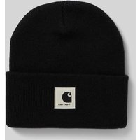 Carhartt Work In Progress Beanie mit Label-Detail Modell 'Ashley' in Black, Größe 1 von Carhartt Work In Progress