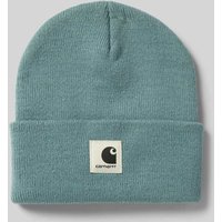 Carhartt Work In Progress Beanie mit Label-Patch Modell 'Ashley' in Eisblau, Größe 1 von Carhartt Work In Progress