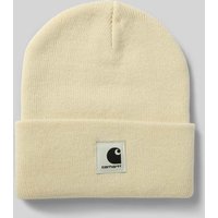 Carhartt Work In Progress Beanie mit Label-Patch Modell 'Ashley' in Offwhite, Größe 1 Carhartt Work In Progress Beanie mit Label-Patch Modell 'Ashley' in Offwhite, Größe 1 von Carhartt Work In Progress