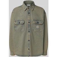 Carhartt Work In Progress Freizeithemd mit Knopfleiste Modell 'Tigan' in Jeansblau, Größe XXL von Carhartt Work In Progress