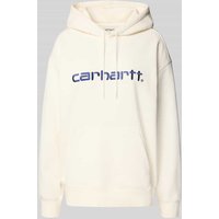 Carhartt Work In Progress Hoodie mit Känguru-Tasche in Offwhite, Größe M von Carhartt Work In Progress
