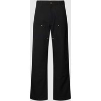 Carhartt Work In Progress Hose in unifarbenem Design in Black, Größe 33/32 von Carhartt Work In Progress