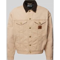 Carhartt Work In Progress Jacke mit Label-Patch Modell 'DAYTON' in Beige, Größe XXL von Carhartt Work In Progress