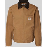 Carhartt Work In Progress Jacke mit Paspeltaschen Modell 'Detroit' in Cognac, Größe M von Carhartt Work In Progress