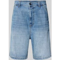 Carhartt Work In Progress Jeansshorts im Used-Look Modell 'OG SINGLE KNEE SHORT' in Jeansblau, Größe L von Carhartt Work In Progress