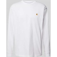 Carhartt Work In Progress Longsleeve mit Label-Stitching in Weiss, Größe XXL von Carhartt Work In Progress