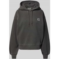 Carhartt Work In Progress Oversized Hoodie mit Label-Patch Modell 'NELSON' in Black, Größe S von Carhartt Work In Progress