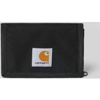 Carhartt Work In Progress Portemonnaie mit Label-Patch Modell 'Alec' in Black, Größe 1 von Carhartt Work In Progress