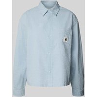 Carhartt Work In Progress Regular Fit Bluse mit Brusttasche Modell 'Toland' in Hellblau, Größe M von Carhartt Work In Progress