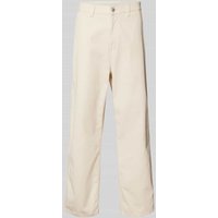 Carhartt Work In Progress Regular Fit Hose mit Gürtelschlaufen Modell 'DREWE' in Offwhite, Größe M von Carhartt Work In Progress