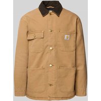 Carhartt Work In Progress Regular Fit Jacke mit Umlegekragen Modell 'Chore' in Beige, Größe M von Carhartt Work In Progress
