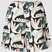 Carhartt Work In Progress Shorts aus Viskose mit Allover-Print Modell 'Tamas' in Black, Größe XS von Carhartt Work In Progress