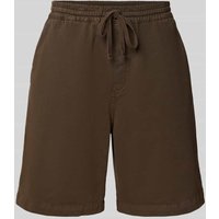 Carhartt Work In Progress Shorts mit elastischem Bund Modell 'Floyde' in Dunkelbraun, Größe XL von Carhartt Work In Progress
