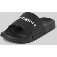 Carhartt Work In Progress Slides mit Label-Schriftzug in Black, Größe 41 von Carhartt Work In Progress