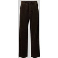 Carhartt Work In Progress Cordhose mit elastischem Bund Modell 'FLOYDE' in Dunkelbraun, Größe XL von Carhartt Work In Progress