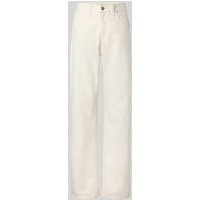 Carhartt Work In Progress Straight Fit Jeans aus reiner Baumwolle Modell 'Noxon' in Weiss, Größe 26 von Carhartt Work In Progress