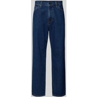 Carhartt Work In Progress Straight Leg Jeans im 5-Pocket-Design Modell 'AARON' in Jeansblau, Größe 32 von Carhartt Work In Progress