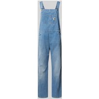 Carhartt Work In Progress Straight Leg Latzhose mit Label-Patch in Jeansblau, Größe L Carhartt Work In Progress Straight Leg Latzhose mit Label-Patch in Jeansblau, Größe L von Carhartt Work In Progress
