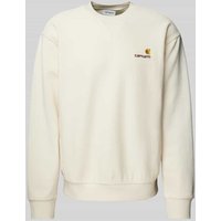 Carhartt Work In Progress Sweatshirt mit Label-Stitching in Offwhite, Größe S Carhartt Work In Progress Sweatshirt mit Label-Stitching in Offwhite, Größe S von Carhartt Work In Progress