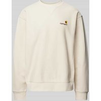 Carhartt Work In Progress Sweatshirt mit gerippten Abschlüssen in Offwhite, Größe XL von Carhartt Work In Progress