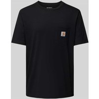 Carhartt Work In Progress T-Shirt mit Label-Patch Modell 'POCKET' in Black, Größe XL von Carhartt Work In Progress