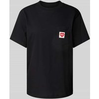 Carhartt Work In Progress T-Shirt aus reiner Bio-Baumwolle mit Label-Patch in Black, Größe M von Carhartt Work In Progress