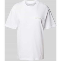 Carhartt Work In Progress T-Shirt mit Label-Stitching in Weiss, Größe M von Carhartt Work In Progress