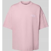 Carhartt Work In Progress T-Shirt mit geripptem Rundhalsausschnitt in Rosa, Größe XXL von Carhartt Work In Progress