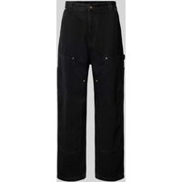 Carhartt Work In Progress Wide Leg Jeans mit Ziernähten Modell 'NASH' in Black, Größe XXL von Carhartt Work In Progress