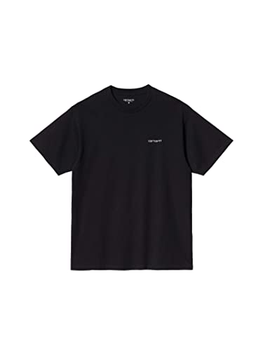 CARHARTT WIP T-Shirt S/S Script Embroidery Herren Schwarz, Schwarz von Carhartt WIP