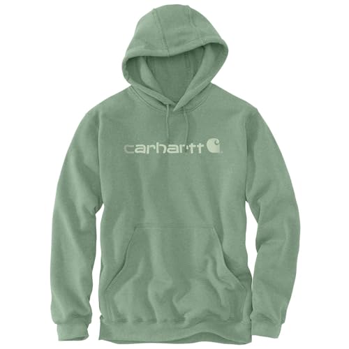 Carhartt, Herren, Weites, mittelschweres Sweatshirt mit Logo-Grafik, Loden Frost Heather, XS von Carhartt