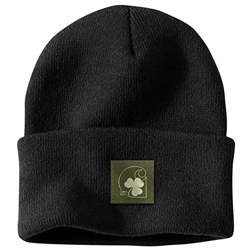 Carhartt Unisex Knit Shamrock Patch Beanie, Schwarz, Einheitsgröße von Carhartt