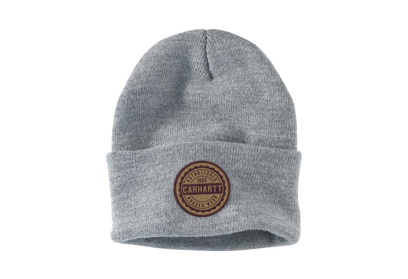 Carhartt Beanie Knit Rugged Wear Patch Beanie Heather Grau von Carhartt