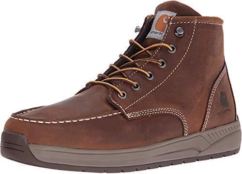 Carhartt CMX4023 Herren-Keilabsatz, leicht, lässig, 10,2 cm weiche Moc Toe, 10,2 cm weiche Moc Toe Braun, 45 EU von Carhartt