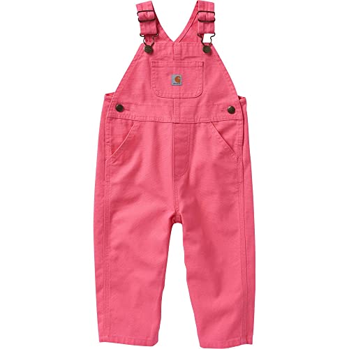 Carhartt Canvas Latzhose (gefüttert und unlined) für Mädchen, Carhartt Rosa (Lemonade), 18 Meses von Carhartt